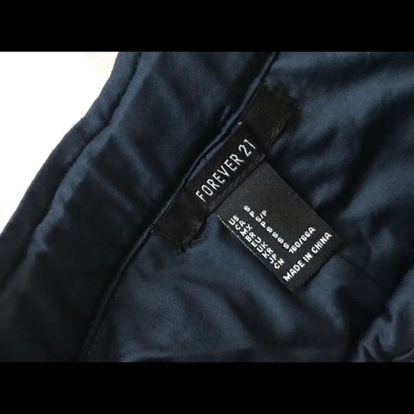 Forever 21 navy blue sequinned shorts - Picture 3 of 3